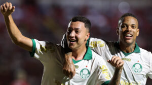 Palmeiras durante empate com Noroeste pelo Paulista (foto: Cesar Greco/Palmeiras/by Canon)