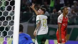 Erick Bel fez trs gols para o Palmeiras (foto: Fabio Menotti/ Palmeiras)