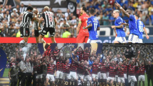 Atltico, Cruzeiro e Flamengo so candidatos a grandes ttulos em 2025, disse jornalista (foto: Alexandre Guzanshe/EM/D.A Press, Ramon Lisboa/EM/D.A Press e Leandro Couri/EM/D.A Press)