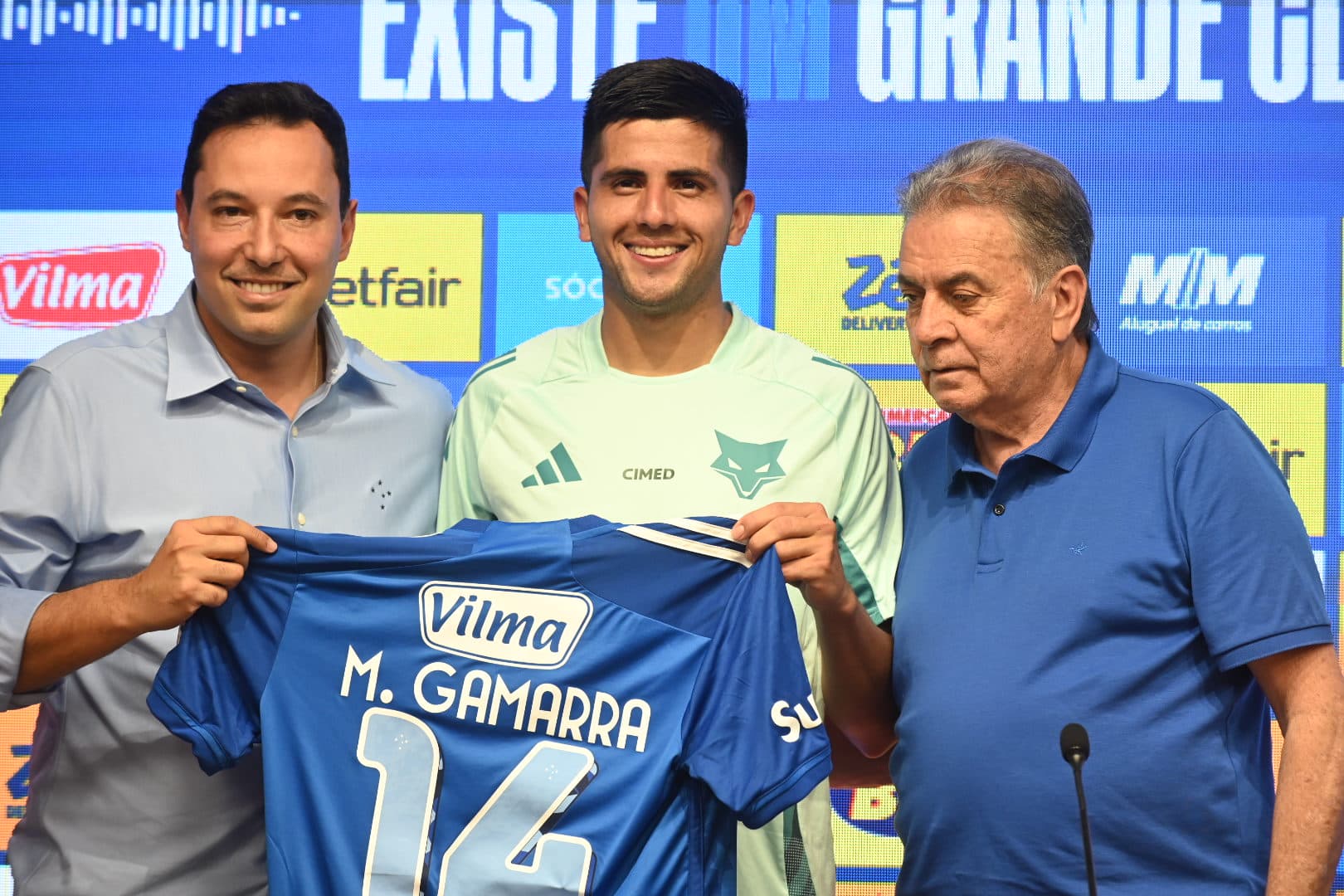 Gamarra vai usar a camisa 14 no Cruzeiro - (foto: Leandro Couri/EM/D.A Press)