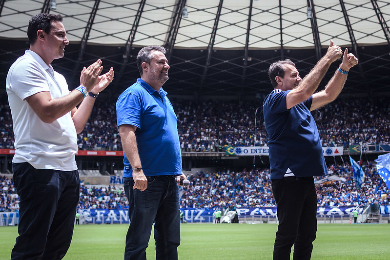 Pedro Junio, Alexandre Mattos e Pedro Loureno tomam decises na diretoria do Cruzeiro - (foto: Gustavo Aleixo/Cruzeiro)