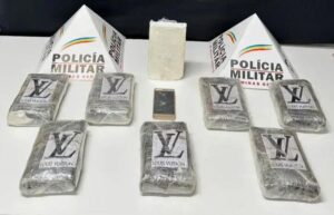 Ação da PM impede entrega de 8kg de cocaína em Coronel Fabriciano