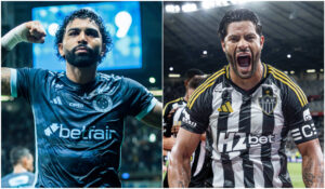 Gabigol e Hulk, astros de Cruzeiro e Atltico (foto: Montagem com imagens de Gustavo Aleixo/Cruzeiro e Pedro Souza/Atltico)