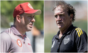 Raul Cabral e Cuca, tcnicos de Tombense e Atltico (foto: Divulgao/Tombense e Pedro Souza/Atltico)