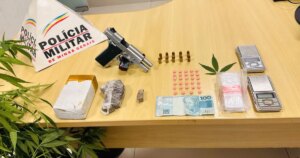 Suspeitos de tráfico de drogas são presos com arma em Ipatinga