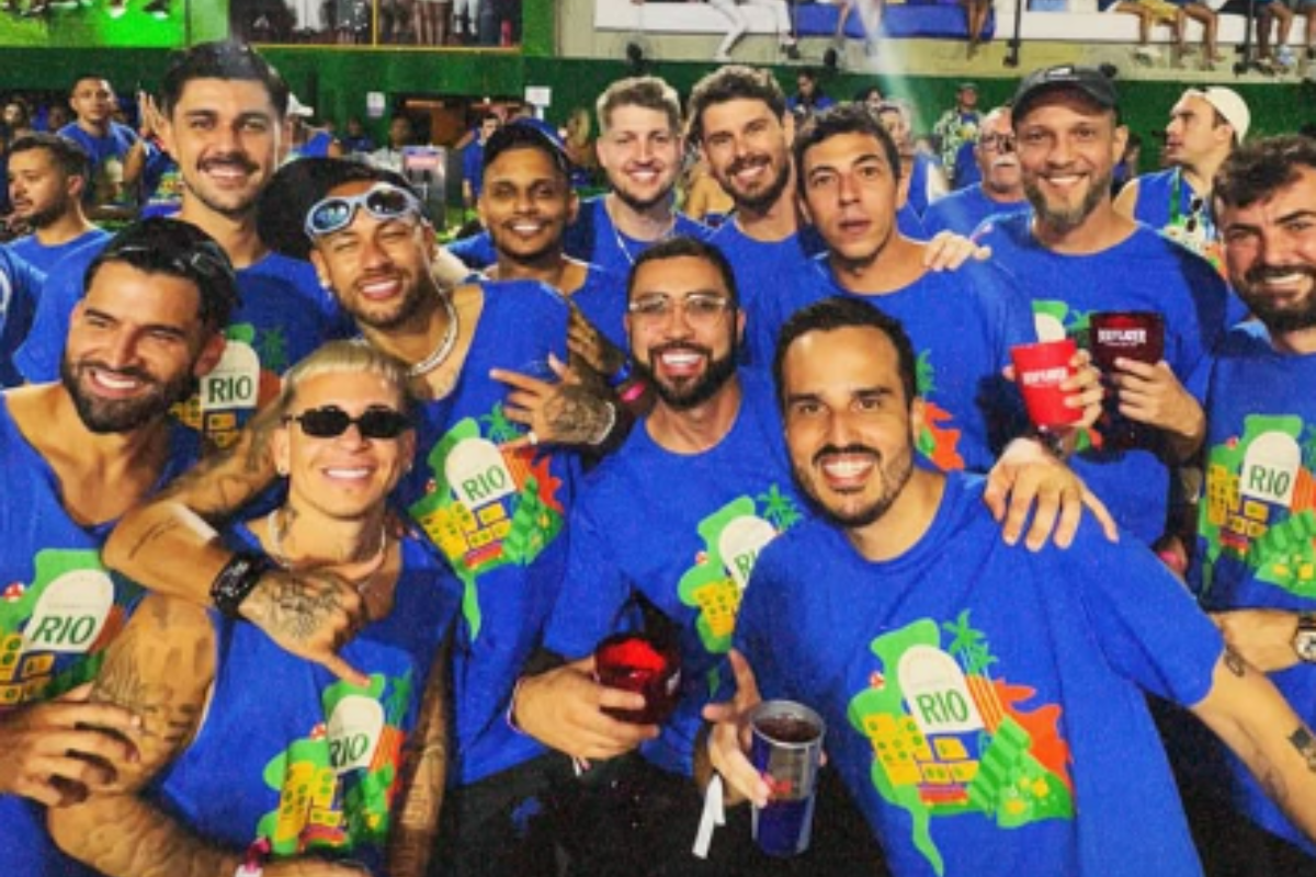 Neymar, Soteldo e paras no carnaval do Rio - Foto: Reproduo/Instagram