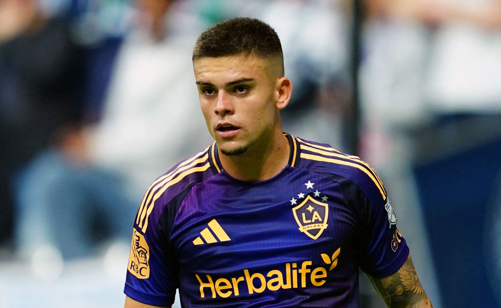 Gabriel Pec, atacante que se destaca na MLS defendendo as cores do LA Galaxy - (foto: Rich Lam/Getty Images via AFP)