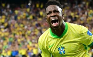 Vincius Jnior, atacante do Real Madrid e da Seleo Brasileira (foto: Frederic J. Brown / AFP)