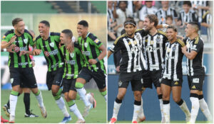 Amrica e Atltico decidem o Campeonato Mineiro de 2025 neste sbado (15/3) (foto: Montagem com imagens de Alexandre Guzanshe/EM/D.A Press)