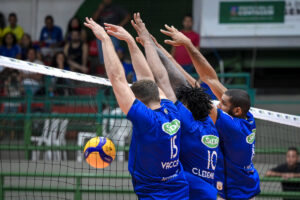 Lance de uma partida de vlei do Cruzeiro (foto: Agncia i7/Cruzeiro)