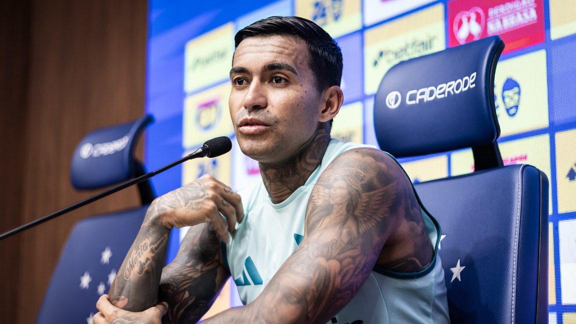 Dudu, jogador do Cruzeiro - (foto: Gustavo Aleixo/Cruzeiro) Dudu, jogador do Cruzeiro - (foto: Gustavo Aleixo/Cruzeiro)