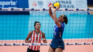 Minas e Estudiantes se enfrentam pelo Sul-Americano Feminino de Vlei (foto: Hedgard Moraes/Minas Tnis Clube)