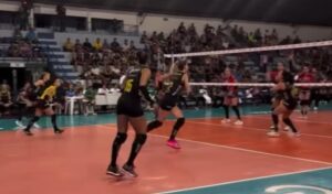 Dois lances do jogo entre Praia e Bauru foram destacados pela FIVB (foto: Reproduo/Instagram/Dentil/Praia Clube)