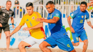 Seleo Brasileira derrotou Colmbia pela Copa Amrica (foto: Divulgao/CBBS)