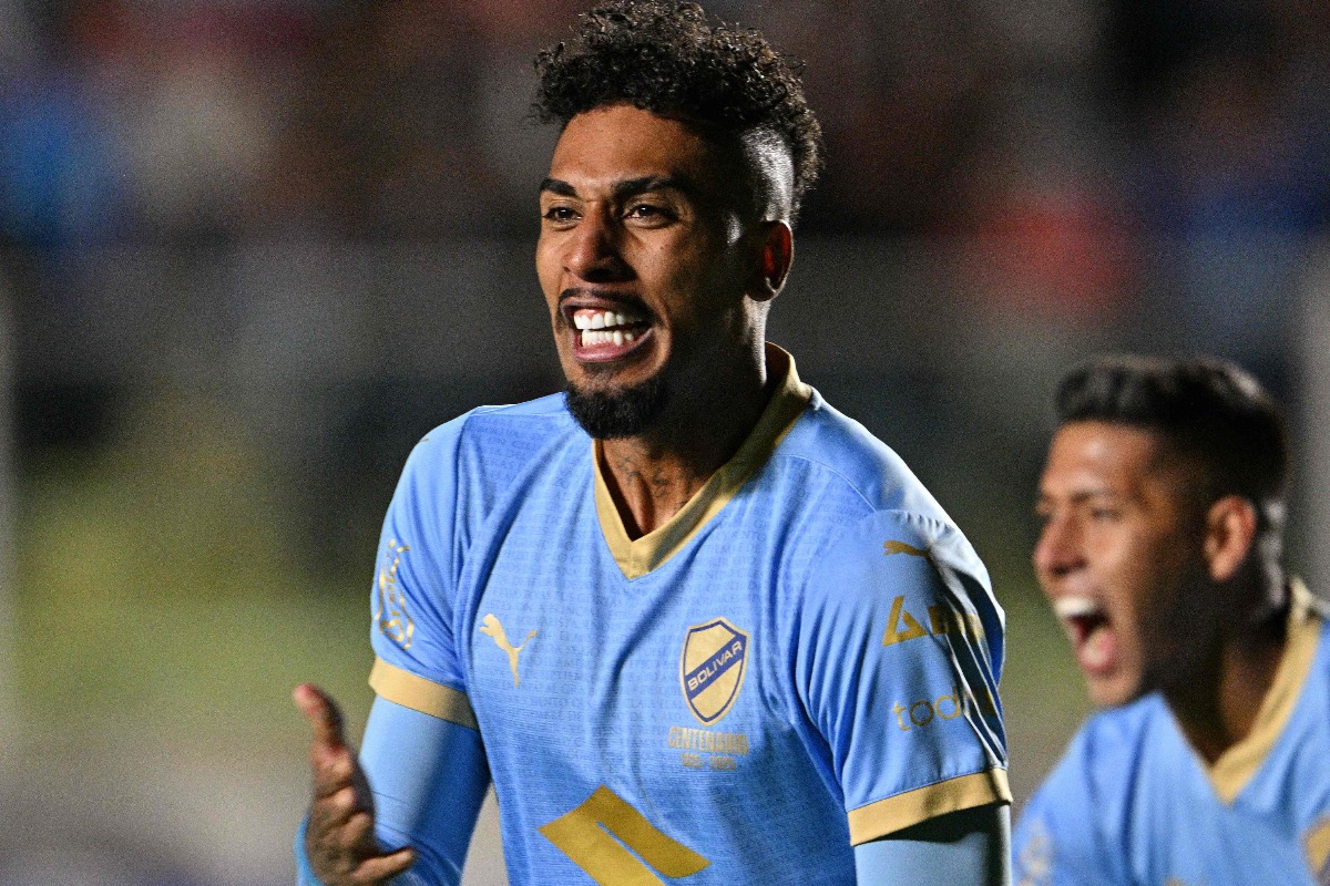 Fbio Gomes comemora gol contra o Palmeiras na Libertadores - (foto: AIZAR RALDES / AFP) Fbio Gomes comemora gol contra o Palmeiras na Libertadores - (foto: AIZAR RALDES / AFP)