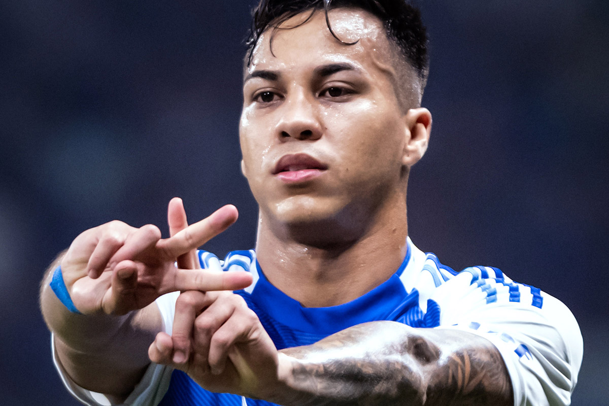 Kaio Jorge, atacante do Cruzeiro - (foto: Gustavo Aleixo/Cruzeiro) Kaio Jorge, atacante do Cruzeiro - (foto: Gustavo Aleixo/Cruzeiro)