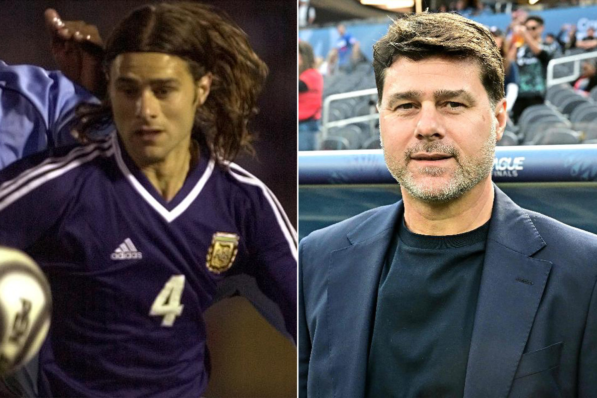 Mauricio Pochettino em 2001 e 2025 - (foto: AP Photo/Alvaro Ferrari e Frederic J. Brown / AFP) Mauricio Pochettino em 2001 e 2025 - (foto: AP Photo/Alvaro Ferrari e Frederic J. Brown / AFP)