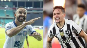 Jogadores das equipes (foto: Divulgao: Bahia - Vtor Silva/ BFR)