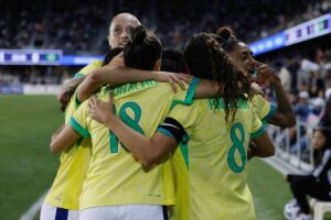 Jogadoras da Seleo Brasileira (foto: RAFAELRIBEIRORIO /CBF)