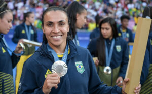 Marta, principal nome da Seleo Brasileira (foto: Leandro Couri/EM/D.A Press)