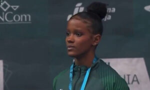 Jlia Coutinho ficou com a medalha de ouro (foto: Reproduo)