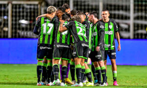 Amrica em jogo pela Srie B (foto: Mouro Panda/Amrica)