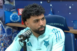 Gabigol, em entrevista ao Cruzeiro Cast (foto: Reproduo YouTube)