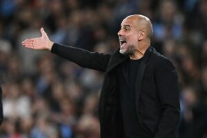Guardiola, tcnico do Manchester City (foto: Oli Scarff/AFP)