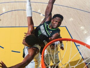 Minnesota Timberwolves lidera a sria por 2 a 1 (foto: Minnesota Timberwolves/Divulgao)