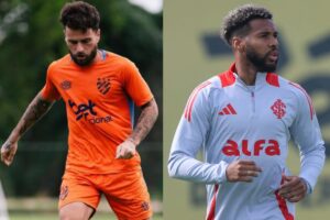 Jogadores das equipes (foto: Divulgao: paulopaivafoto/@sportrecife - Internacional)