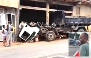 TREGÉDIA EM TIMÓTEO: Caminhão esmaga o próprio motorista
