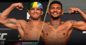 Gilbert Burns e Michael Morales (foto: Divulgao/UFC)