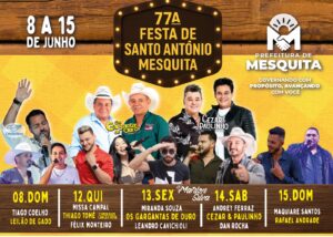 Prefeitura de Mesquita divulga a programação da 77ª Festa de Santo Antônio com shows, missa e a tradicional fogueira » Portal MaisVip