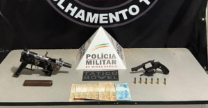 Jovem é preso após roubar bar com submetralhadora caseira em Aimorés