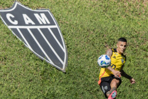 Guilherme Arana, um dos destaques do Atltico nos ltimos anos (foto: Pedro Souza/Atltico)