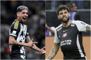 Rubens e Yuri Alberto, dois dos destaques de Atltico e Corinthians, respectivamente (foto: Montagem com imagens de Alexandre Guzanshe/EM/D.A. Press e Jos Manoel Idalgo/Corinthians)