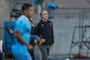 Cuca, tcnico do Atltico, em ao contra o Deportes Iquique-CHI, pela Sul-Americana (foto: Pedro Souza/Atltico)