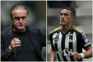 Cuca e Cuello, do Atltico (foto: Pedro Souza/Atltico e Alexandre Guzanshe/EM/DA.Press)