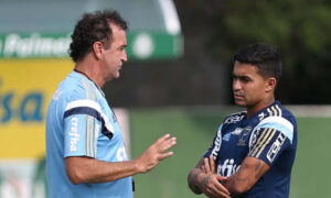 Cuca e Dudu tiveram trajetria de sucesso no Palmeiras (foto: Cesar Greco/Ag Palmeiras)