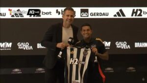 Dudu é apresentado como novo atacante do Atlético-MG: 'Realizando esse sonho'