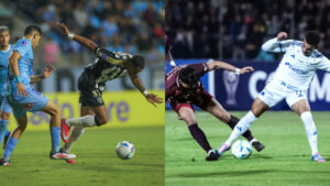 Atltico, Cruzeiro e os outros cinco brasileiros da Sul-Americana tropearam (foto: Pedro Souza / Atltico e Gustavo Aleixo/Cruzeiro)