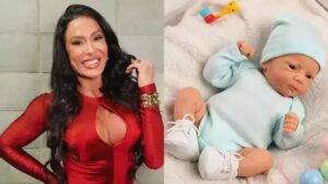 Gracyanne Barbosa abraça a moda dos bebês reborn enquanto sonha com a maternidade