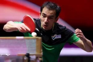 Hugo Calderano busca vaga nas oitavas de final no Mundial de Tênis de Mesa