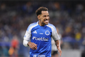 Matheus Pereira durante Cruzeiro x Atltico (foto: Alexandre Guzanshe/EM/D.A. Press)