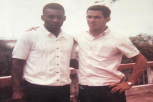 Pel e Buio em foto de 1966 (foto: Arquivo pessoal/Buio)