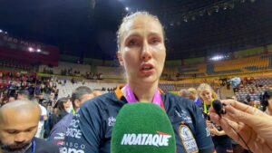 Polina Rahimova, campe da Superliga 2024/2025 pelo Osasco (foto: Rafael Cyrne/EM/D.A Press)