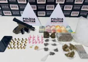 Trio detido com armas e drogas em operação policial em Timóteo