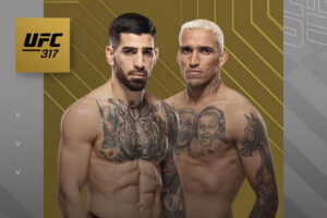 Ilia Topuria e Charles do Bronx se enfrentam no UFC 317 pelo cinturo do peso leve (foto: Divulgao/UFC)