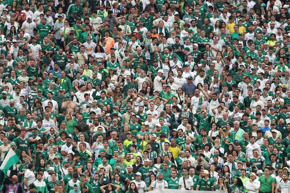 Torcida do Palmeiras no MetLife Stadium - (foto: Francois Nel/Getty Images/AFP) Torcida do Palmeiras no MetLife Stadium - (foto: Francois Nel/Getty Images/AFP)