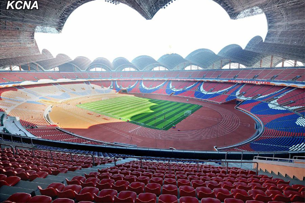 Rungrado May Day Stadium - (foto: Agncia Central de Notcias da Coreia) Rungrado May Day Stadium - (foto: Agncia Central de Notcias da Coreia)